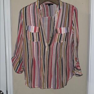 Zac & Rachel Colorful Striped Blouse